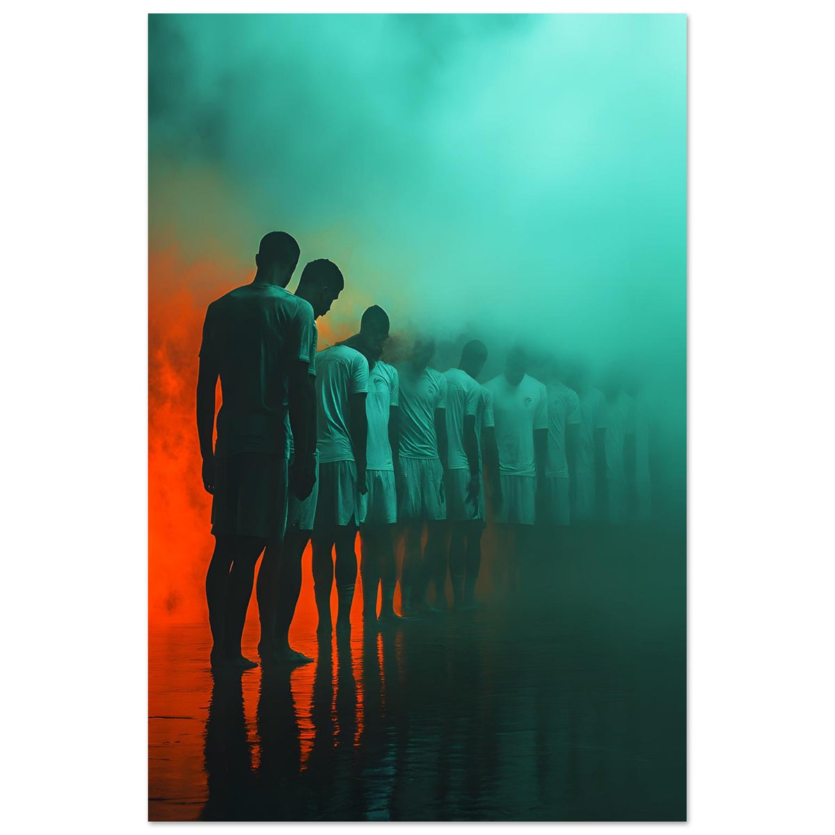 Timeout — limited-edition basketball player art print, Portraits series by Alleyoop Arts