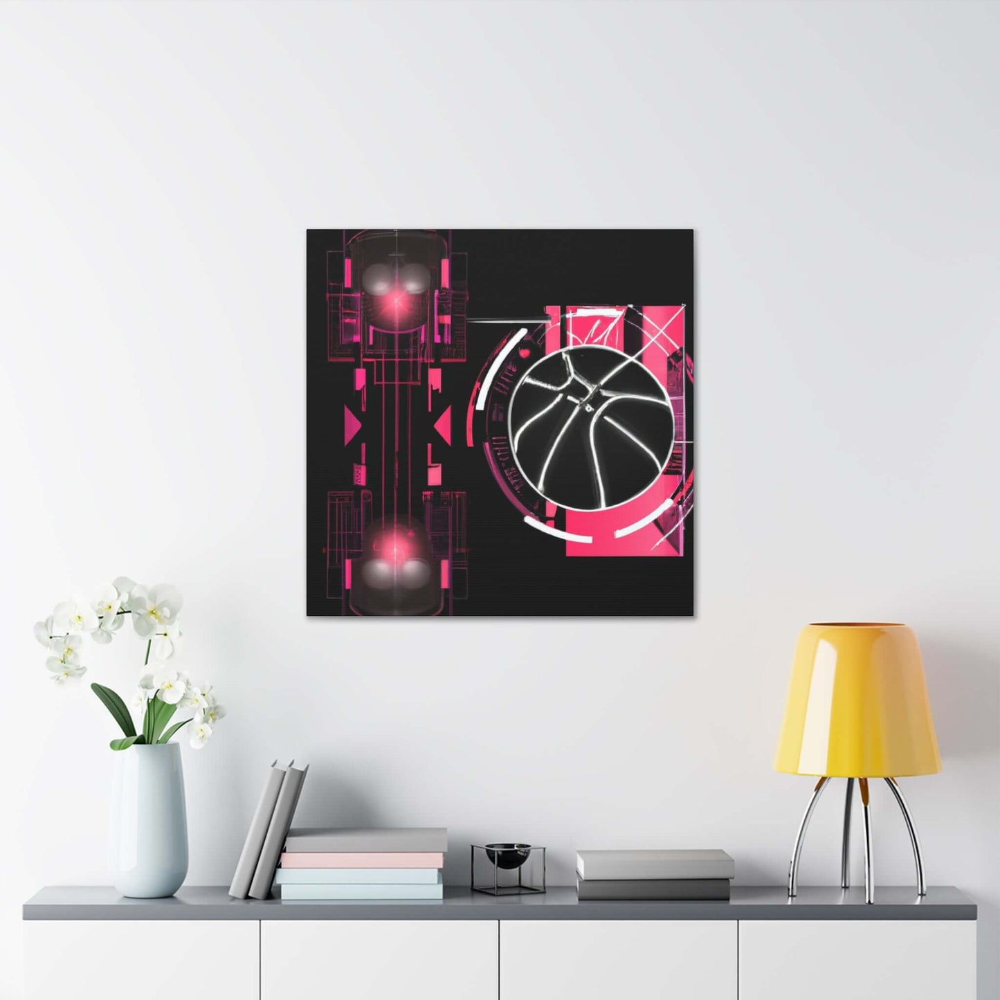 Tech Hoop Dreams Canvas Print - Canvas - Basketball Art 