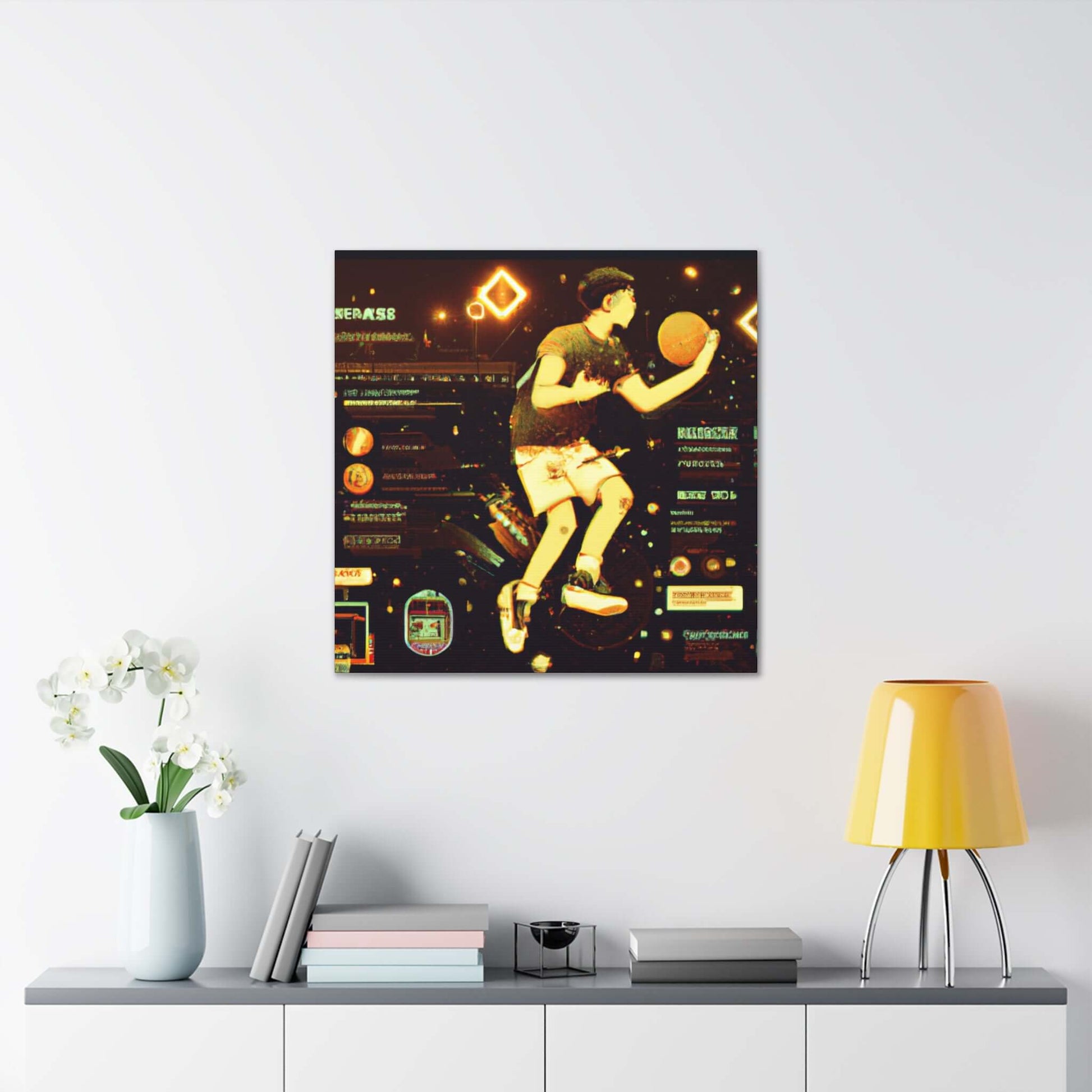 Ball-Futurism Canvas Print - Canvas - Basketball Art 