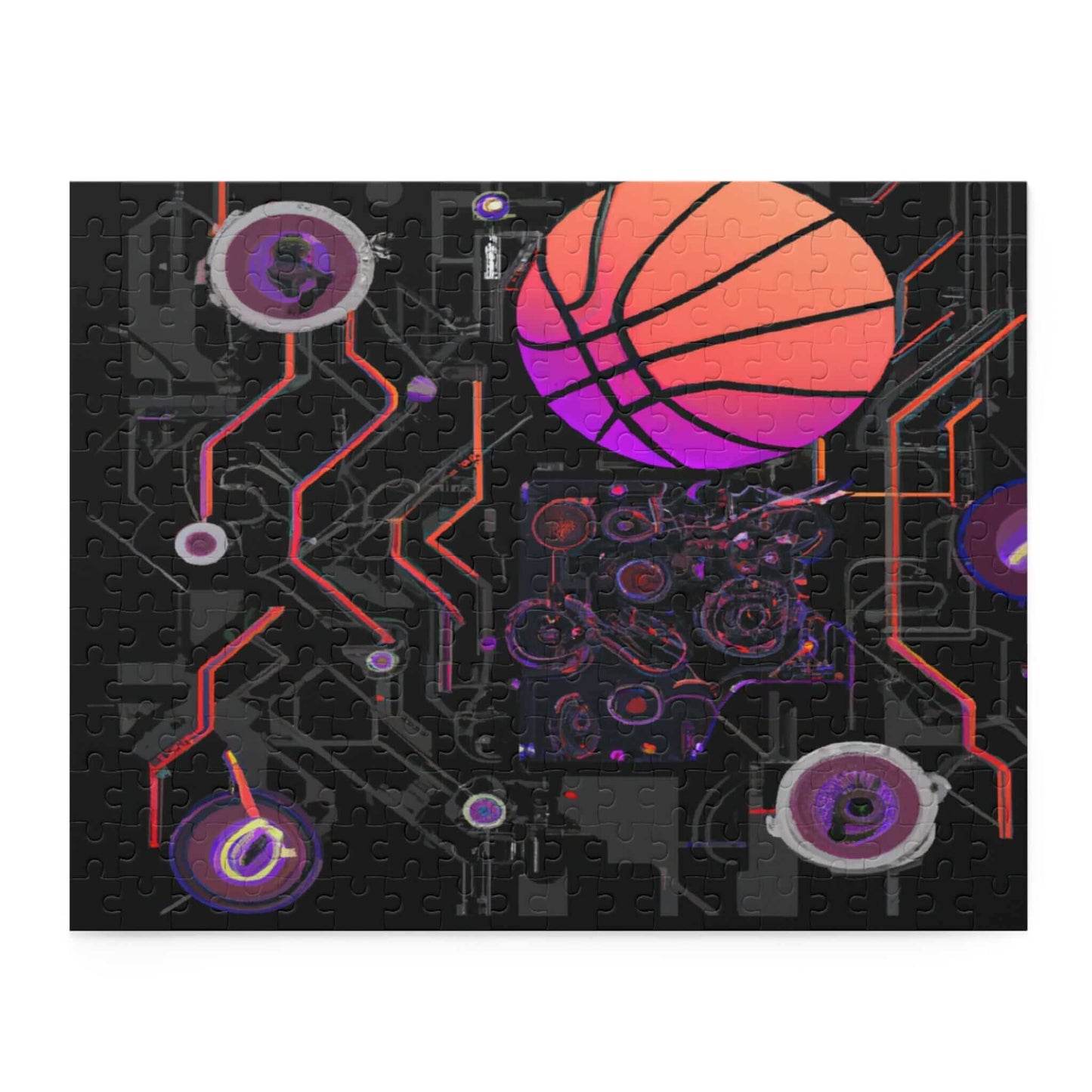 Future Dunk 3D Basketball Galaxy Puzzle - Puzzle - Basketball Art 