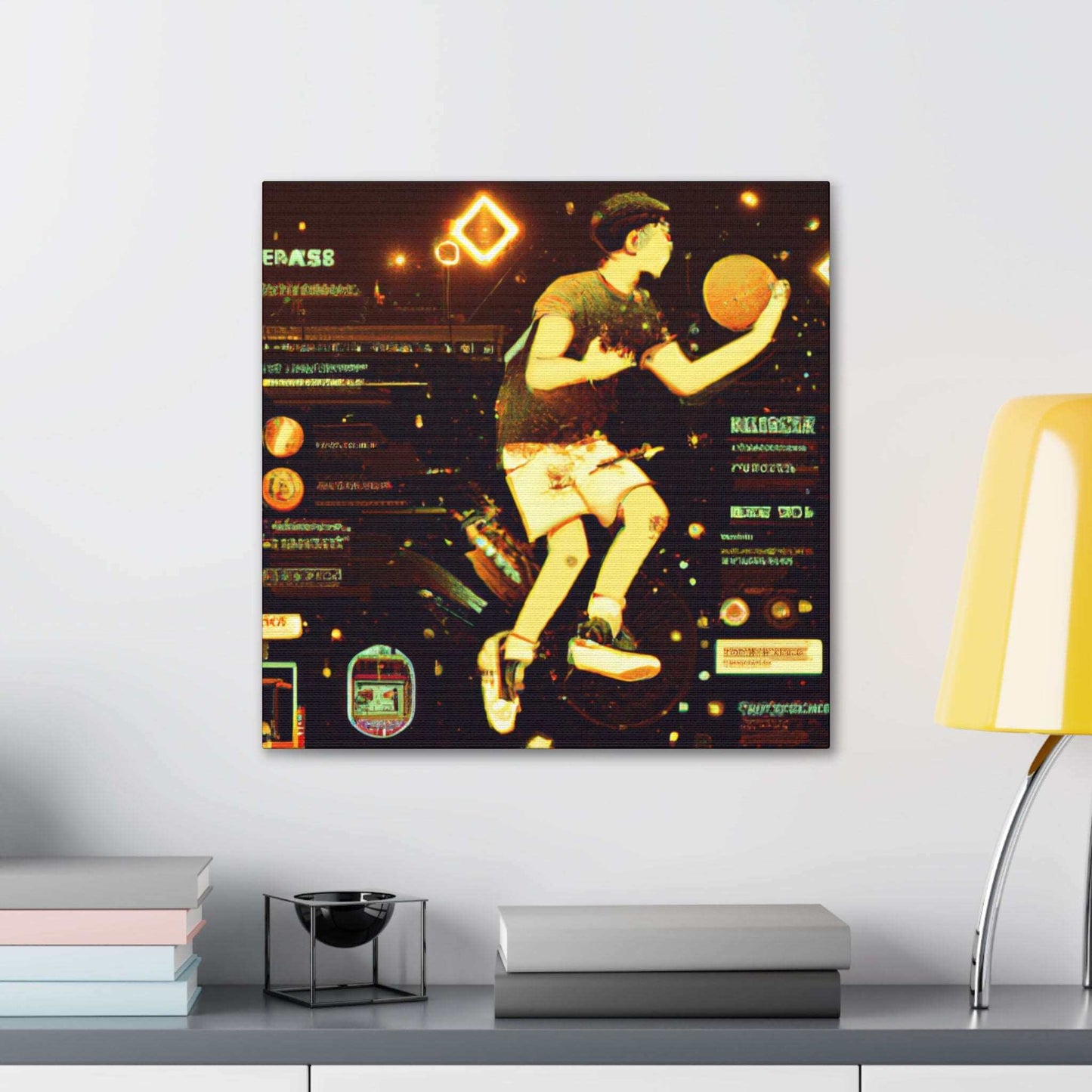 Ball-Futurism Canvas Print - Canvas - Basketball Art 