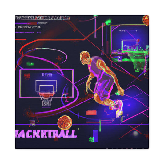 Game On: Basketball Revamped Canvas Print - Canvas - Basketball Art 