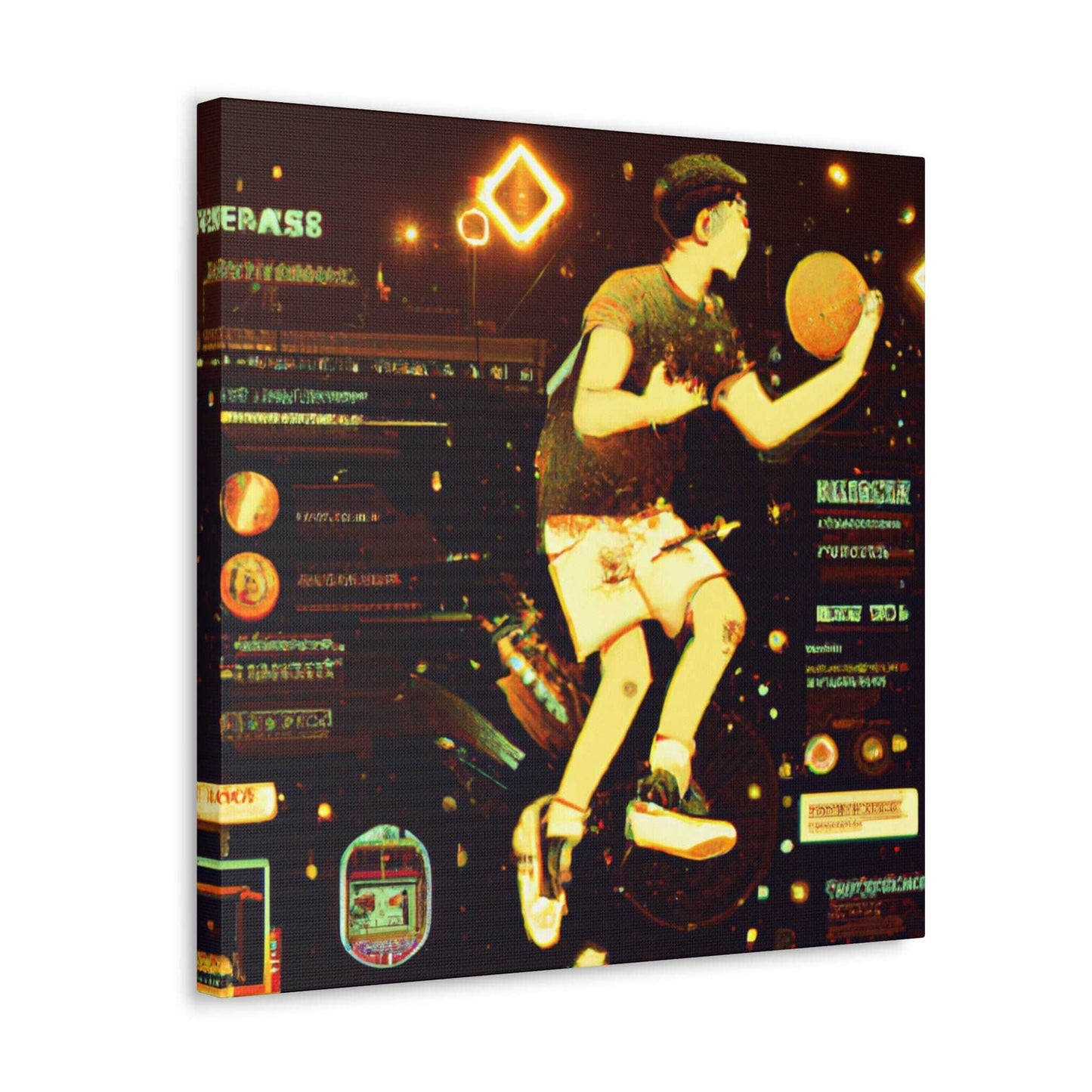 Ball-Futurism Canvas Print - Canvas - Basketball Art 