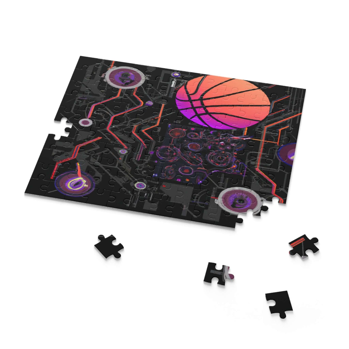 Future Dunk 3D Basketball Galaxy Puzzle - Puzzle - Basketball Art 