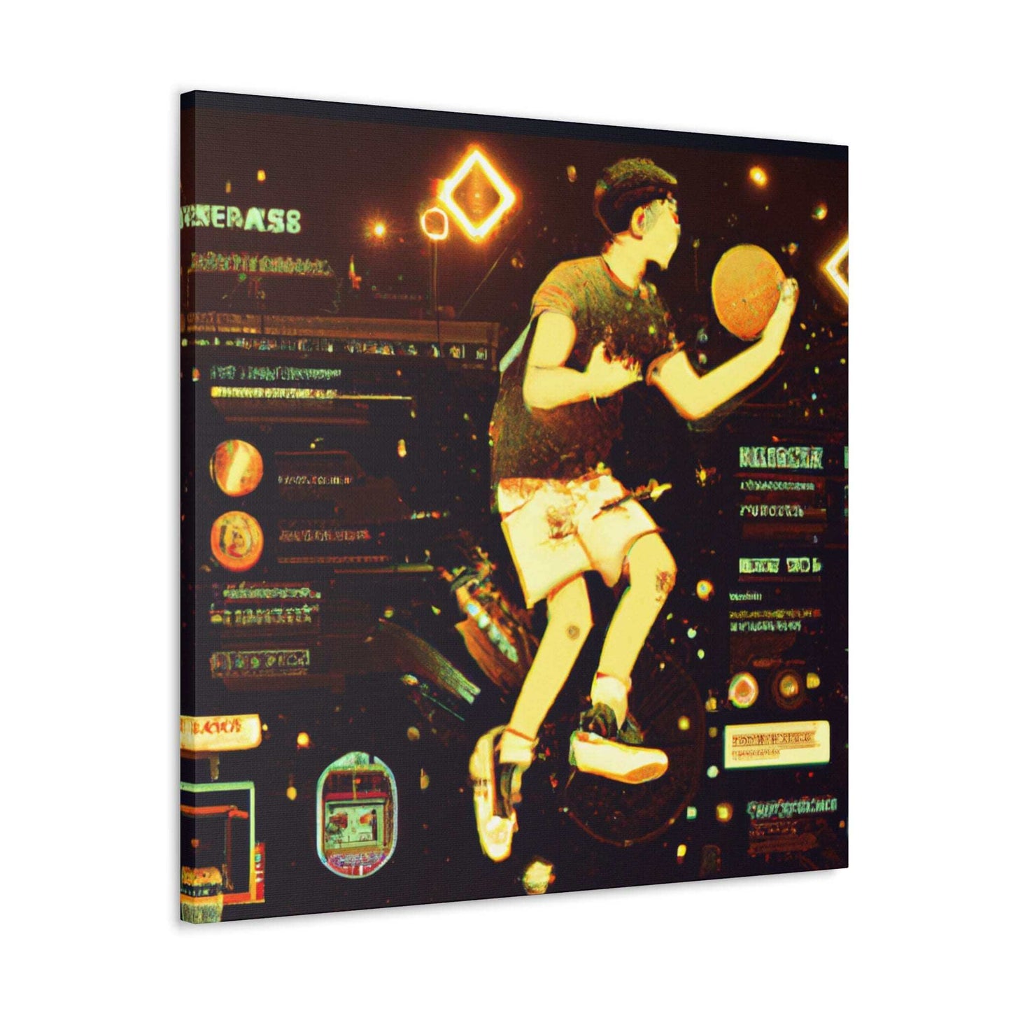 Ball-Futurism Canvas Print - Canvas - Basketball Art 