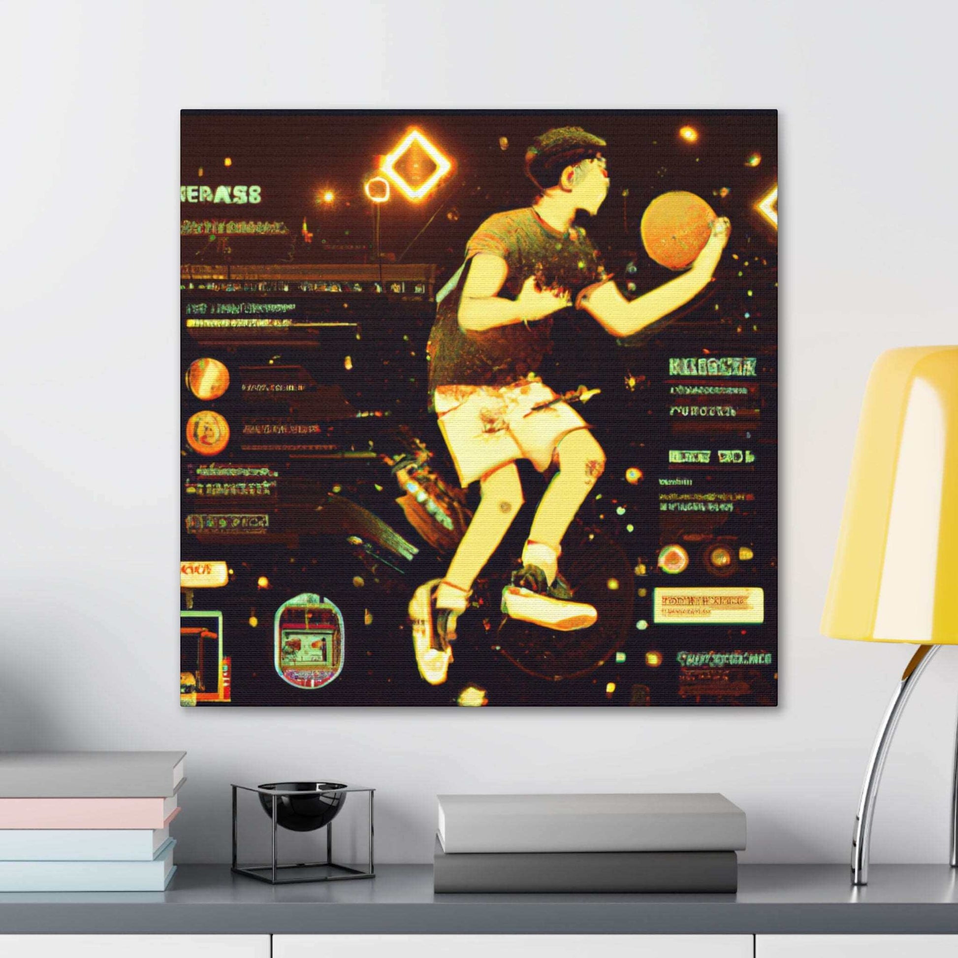 Ball-Futurism Canvas Print - Canvas - Basketball Art 