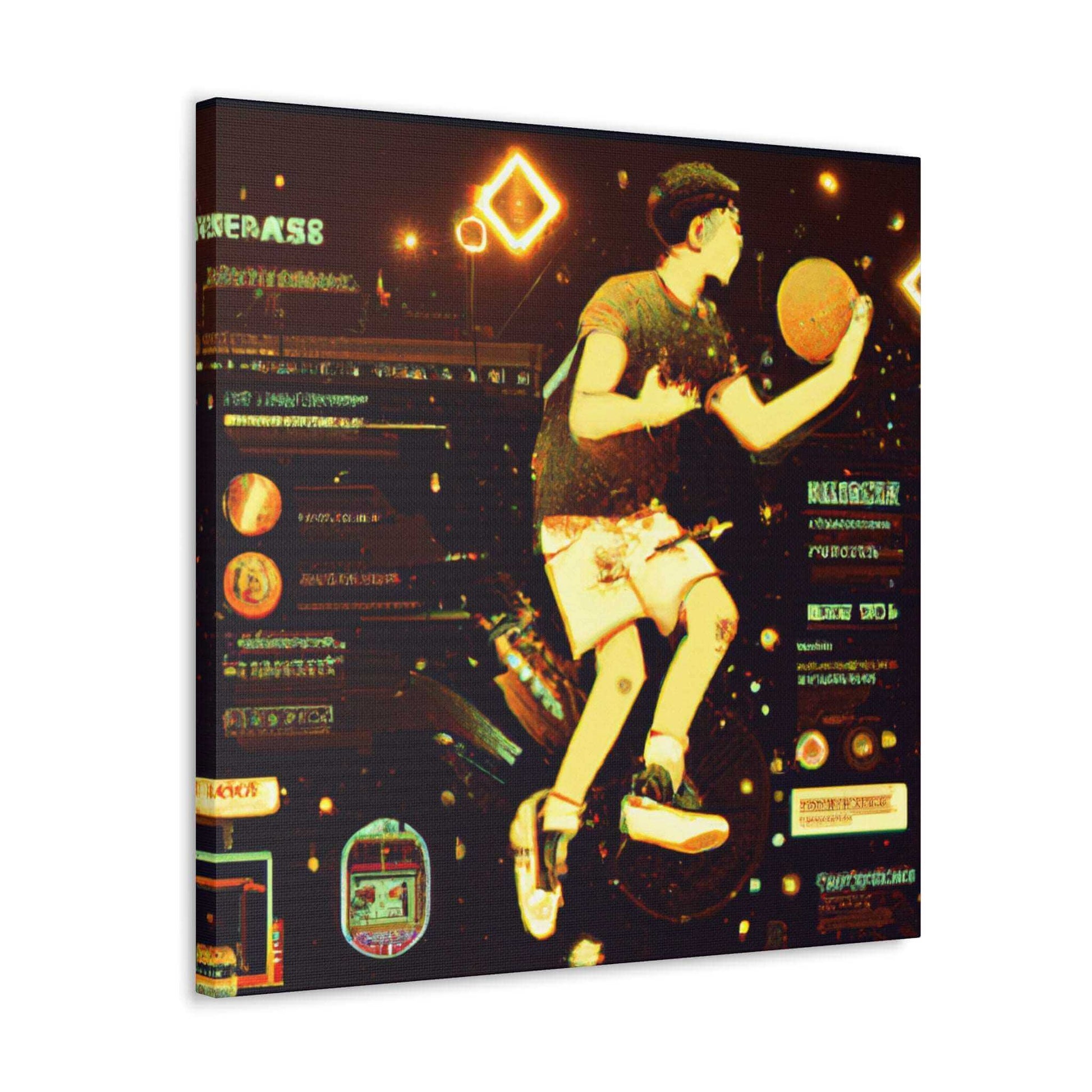 Ball-Futurism Canvas Print - Canvas - Basketball Art 