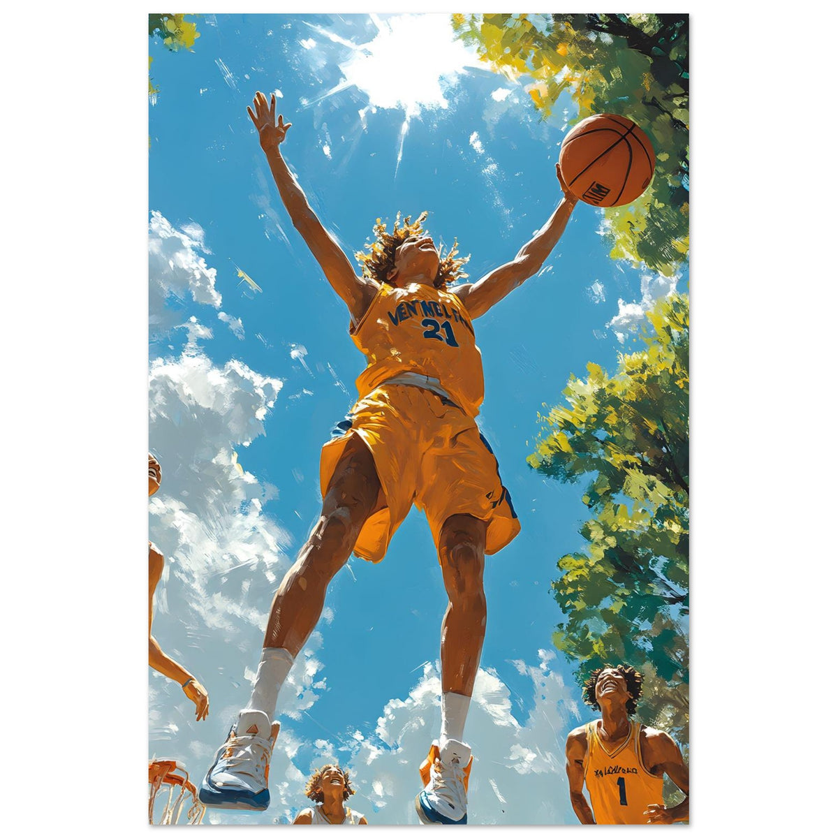 Drills — limited-edition streetball art print, Street series by Alleyoop Arts