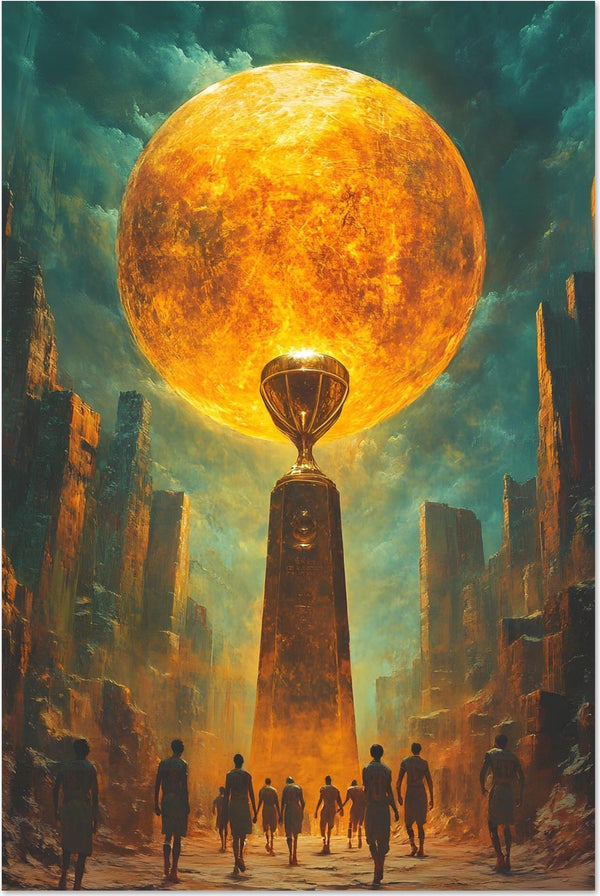Champion's Light — limited-edition basketball art print, Celebration series by Alleyoop Arts