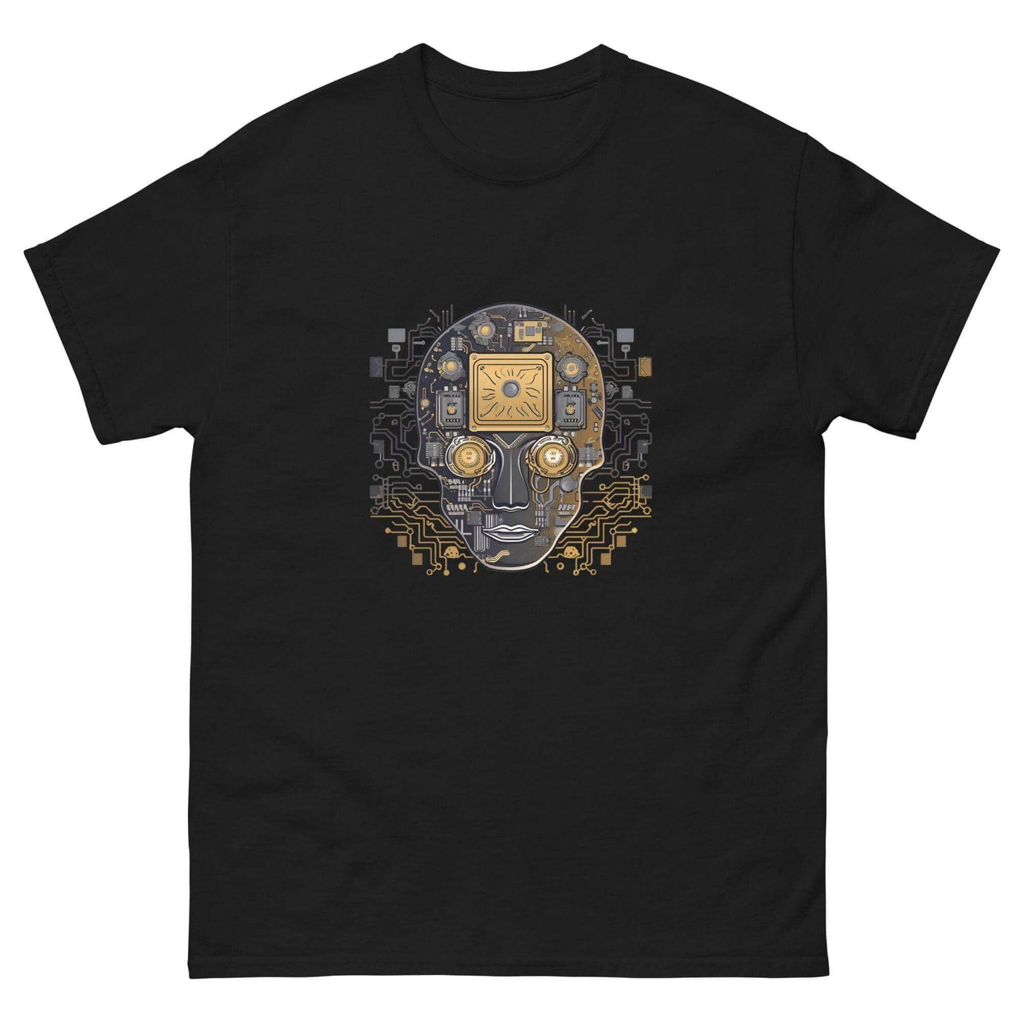 Cybercore Emblem Fusion Graphic Tee - Graphic T-Shirt - Basketball Art 