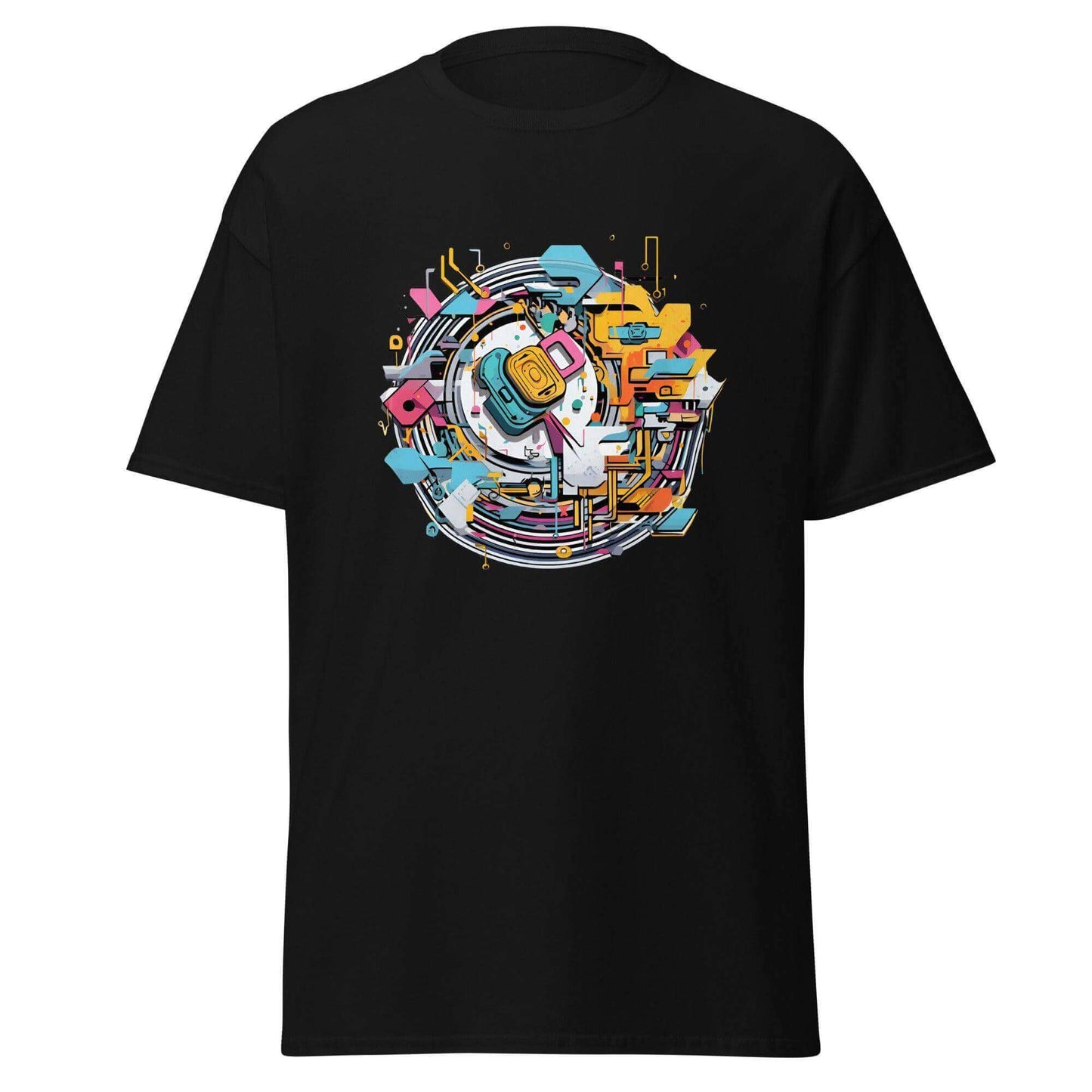 Digital Crest Urban Graphic Tee - Graphic T-Shirt - Basketball Art 