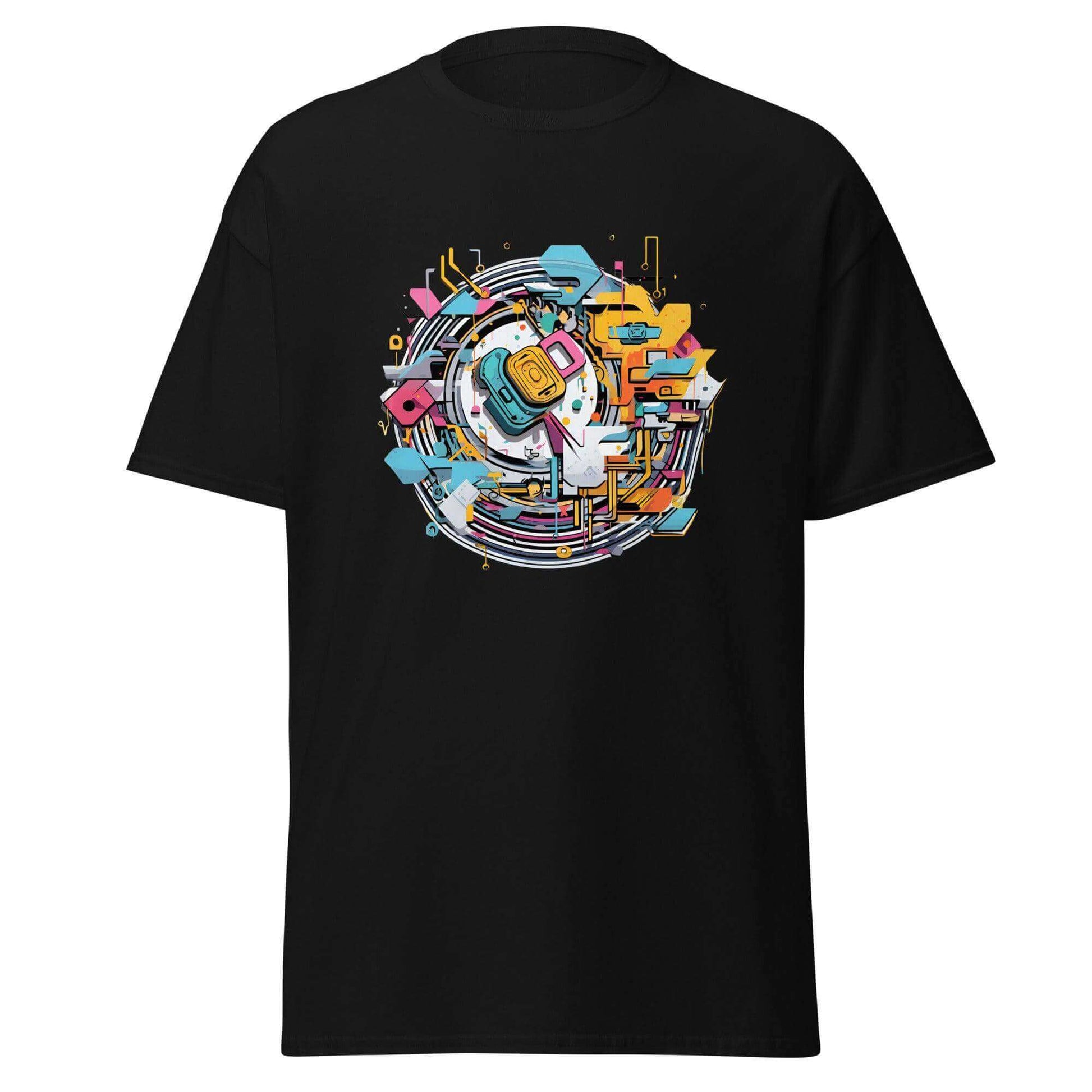 Digital Crest Urban Graphic Tee - Graphic T-Shirt - Basketball Art 